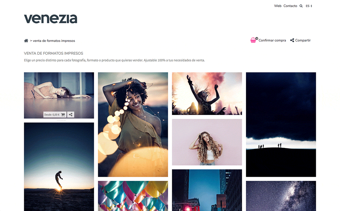 Venta de fotos