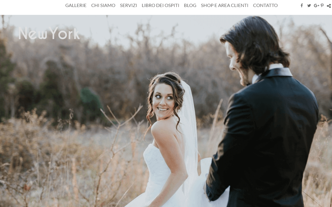 Crea un sito web di fotografia Crea un sito web di fotografia