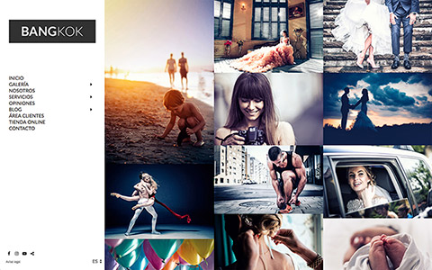 Sito web con blog per i fotografi - Theme bangkok