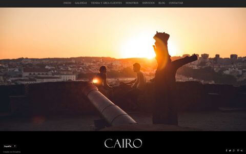 Sito web con blog per i fotografi - Theme cairo
