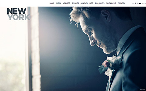 Sito web con blog per i fotografi - Theme newyork